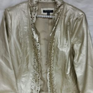 Vegan Leather Cutout Design Jacket By 'Clothes'